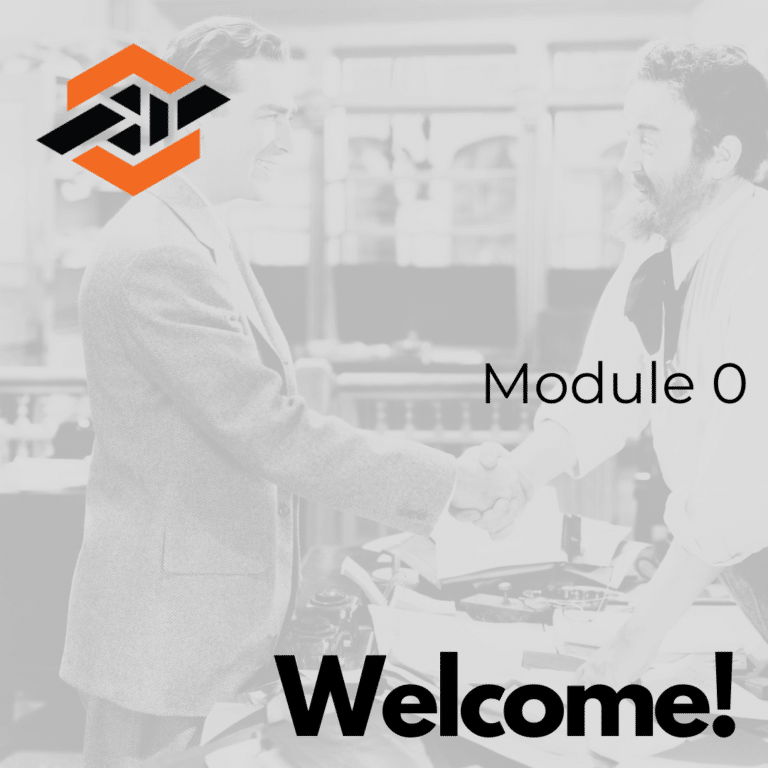 Module 00 - Welcome